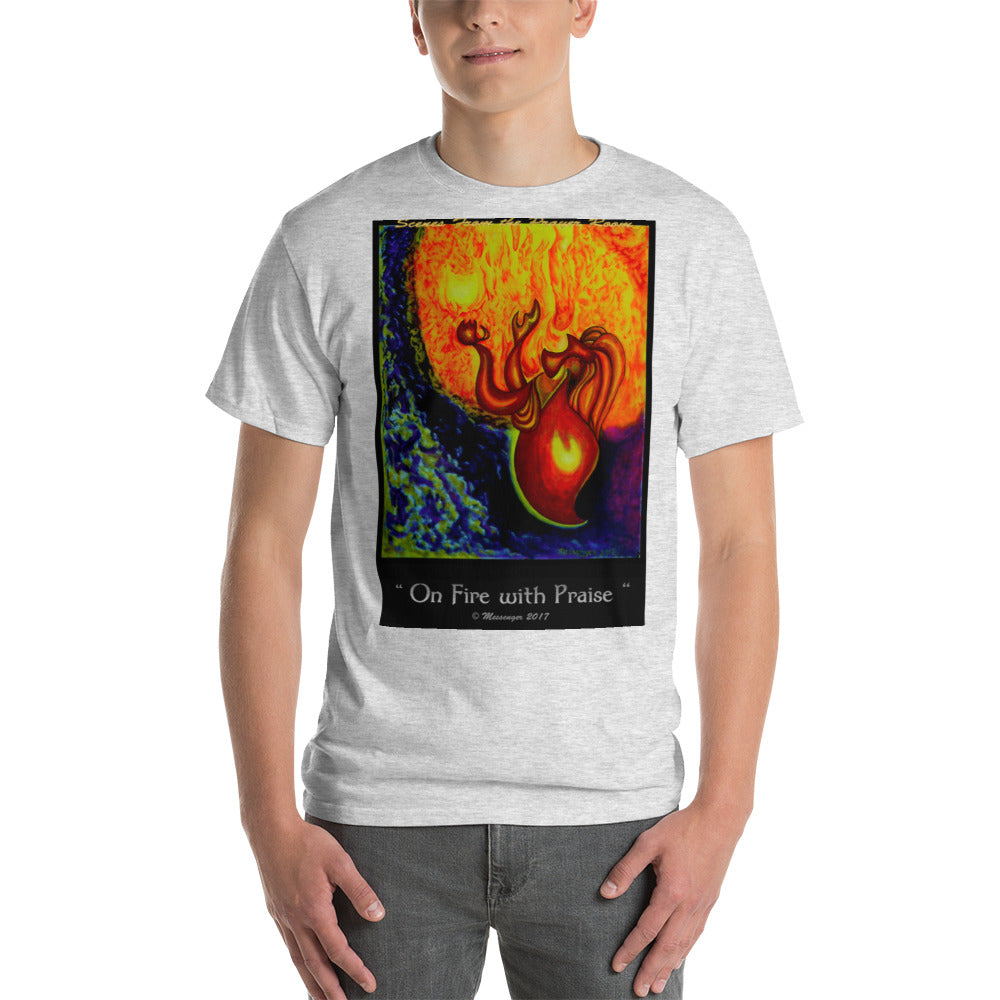 On Fire with Praise-Color - Short Sleeve T-Shirt