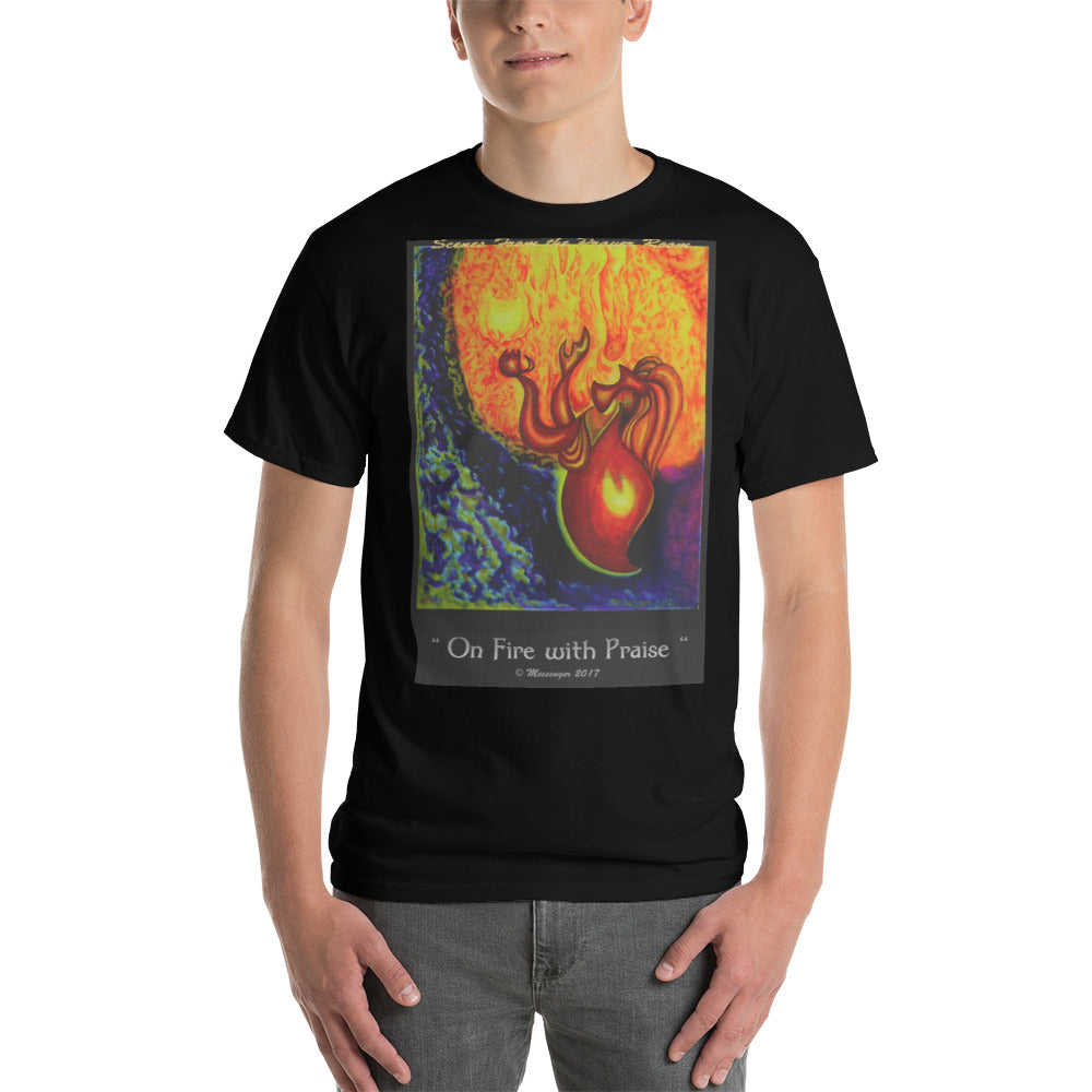 On Fire with Praise-Color - Short Sleeve T-Shirt