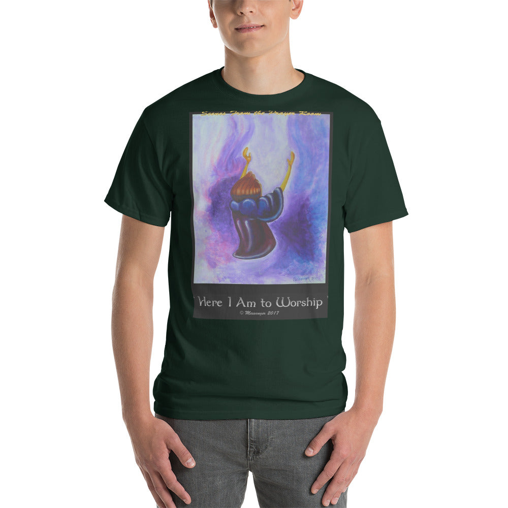 Here I Am To Worship-Color - Short Sleeve T-Shirt