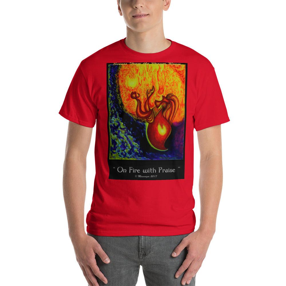 On Fire with Praise-Color - Short Sleeve T-Shirt