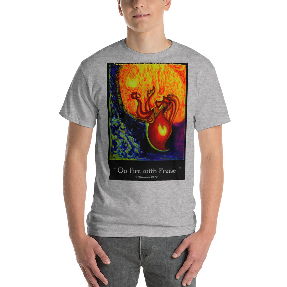 On Fire with Praise-Color - Short Sleeve T-Shirt