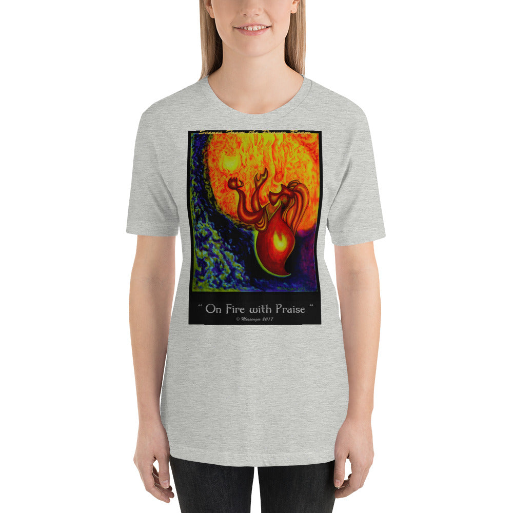 On Fire With Praise-Color - Women's t-shirt