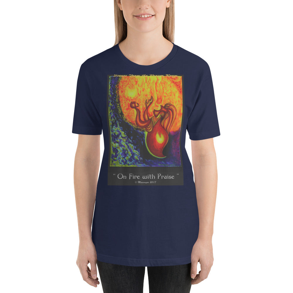 On Fire With Praise-Color - Women's t-shirt