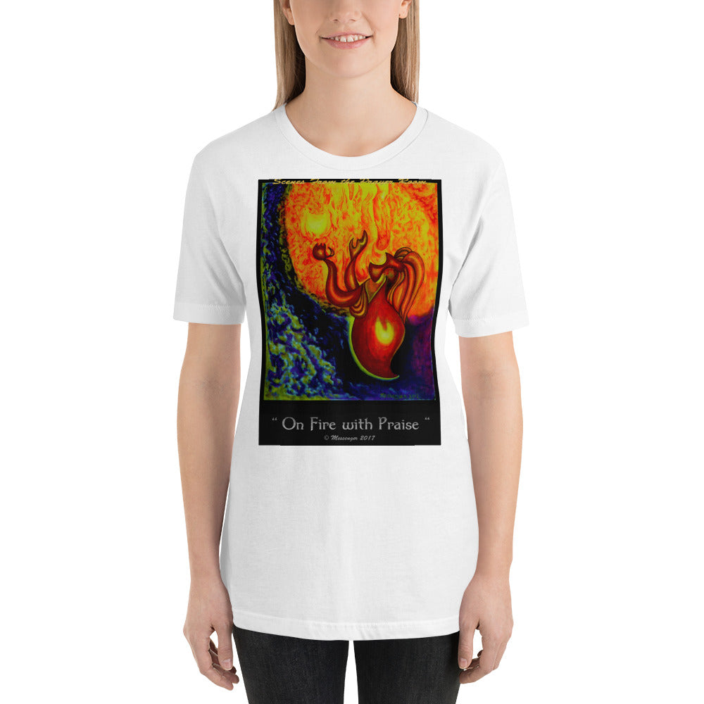 On Fire With Praise-Color - Women's t-shirt